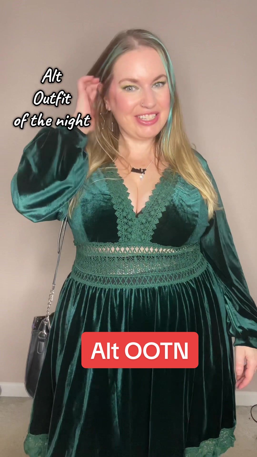 TikTok post by @lisaxmills_ for KILLSTAR. Caption reads: [...] and really comfy to wear. My @KILLSTAR Myth....