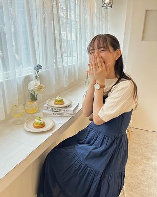 Instagram post by @mana__33_3 for isuta. Caption reads: ＊
𓏸𓂂𓈒𓂃カフェ巡りコーデ𓂃𓈒𓂂𓏸

#ootd #muji #無印良品 #pr....