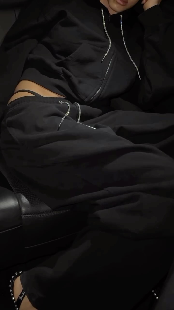 Instagram post by @tessrosebaldwin for alexanderwang. Caption reads: discover @alexanderwangny fall 2025 crystal hotfix....