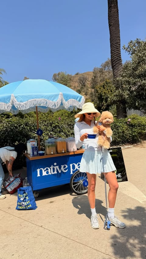 Instagram post by @christinastrat for Native Pet. Caption reads: [...] part and staying healthy 🫡 @nativepet we....