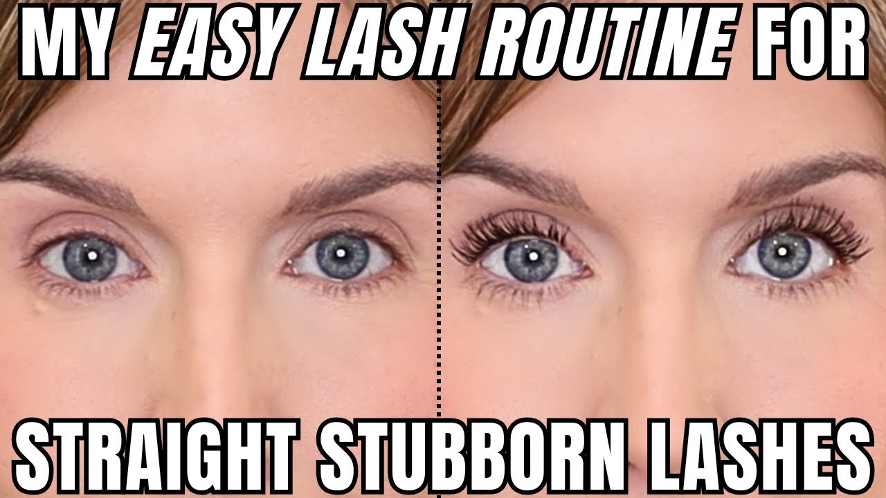 YouTube post by @StephanieMarie for Sigma Beauty. Caption reads: Straight Lashes Won't Stay Curled? Try This.