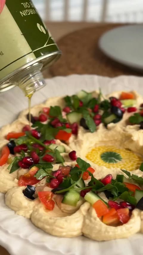 Instagram post by @mattyedgell for The Cotswold Company. Caption reads: Episode 5 of my Christmas Buffet Series! 
Hummus....