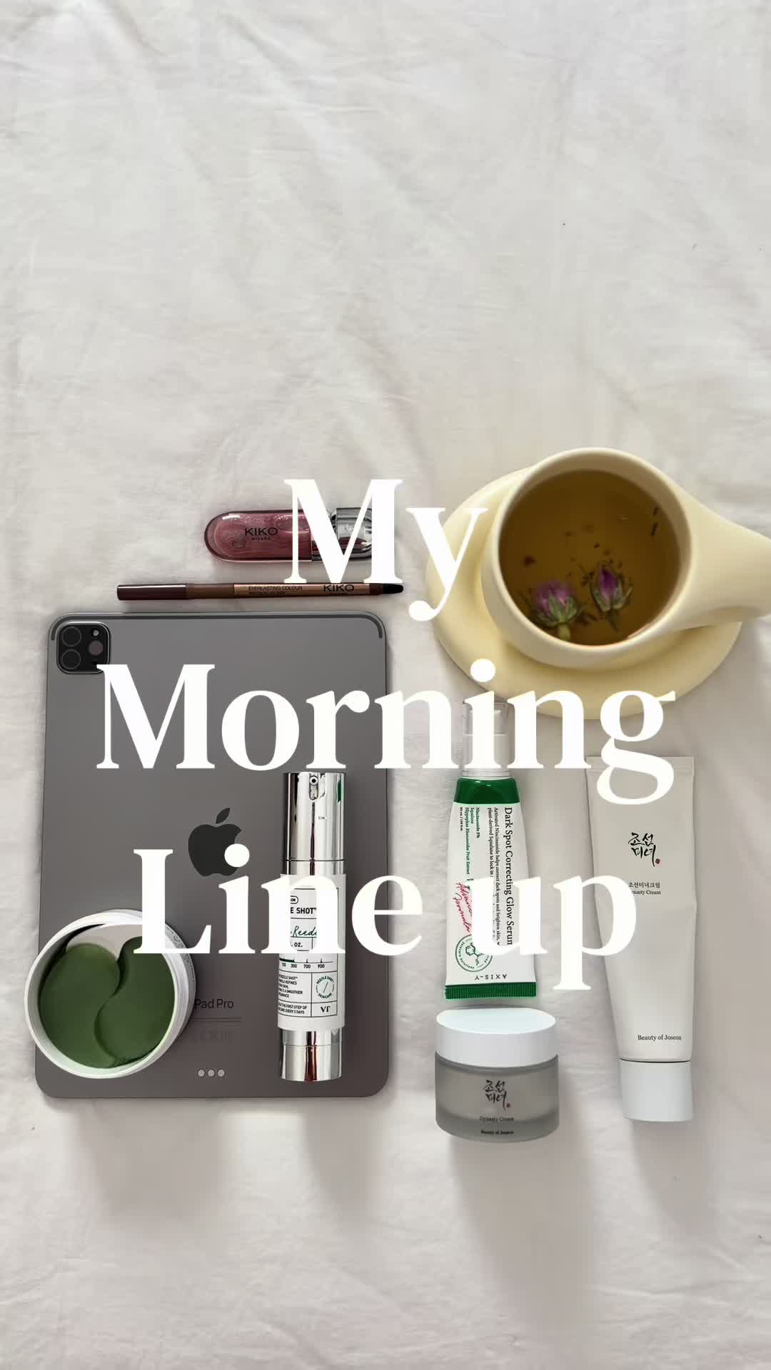 TikTok post by @abe.glow for Beauty Of Joseon. Caption reads: [...] #morningroutine #girlythings #ditl @Beauty....
