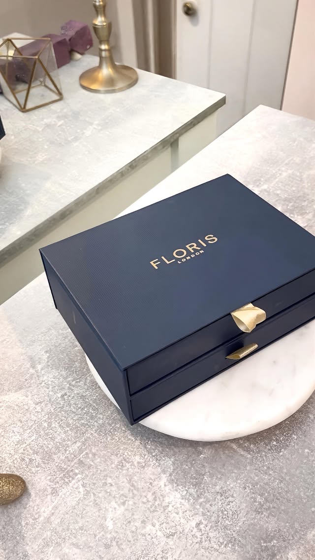 Instagram post by @clemenceccfragrance for Floris London. Caption reads: [...] gifts? The holiday collection with....