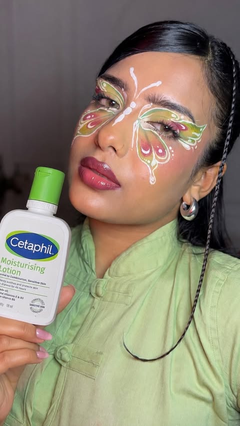 Instagram post by @alina_hasan_rizvi for Cetaphil. Caption reads: [...] I prepped and recovered my skin with....