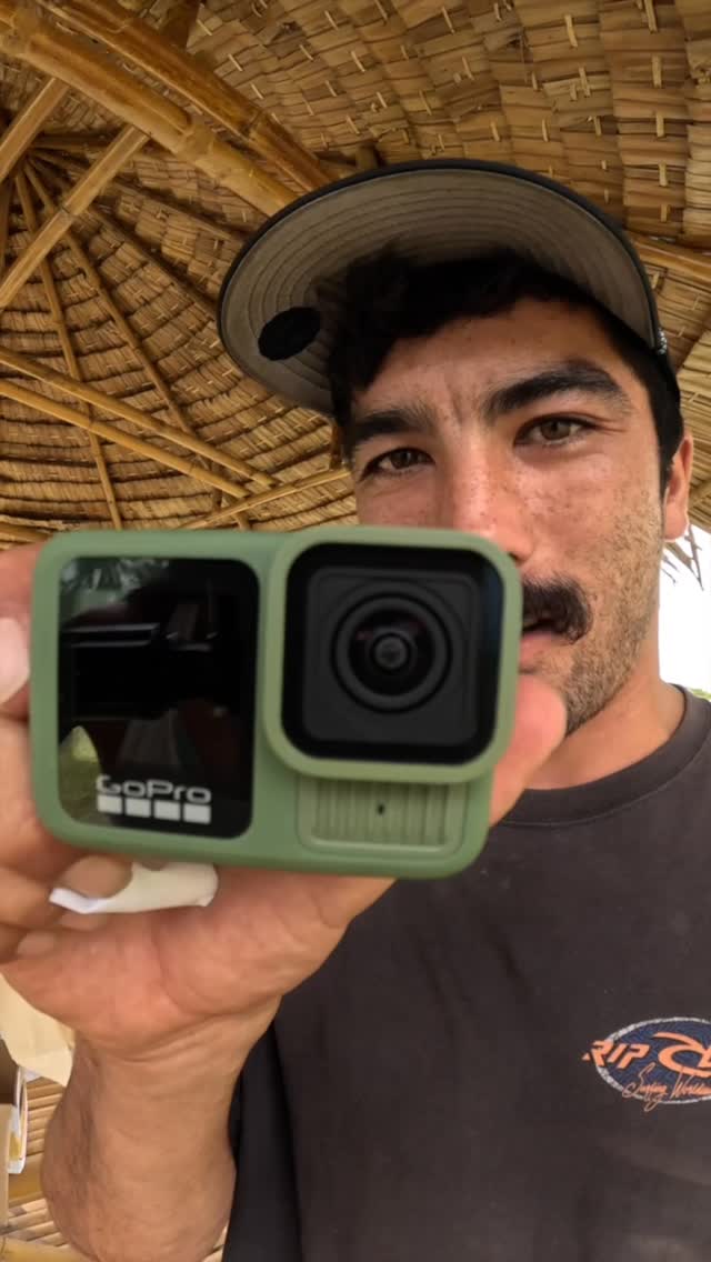 Instagram post by @danielgranttt for GoPro. Caption reads: Team Green! Hyped to get my hands on this new....