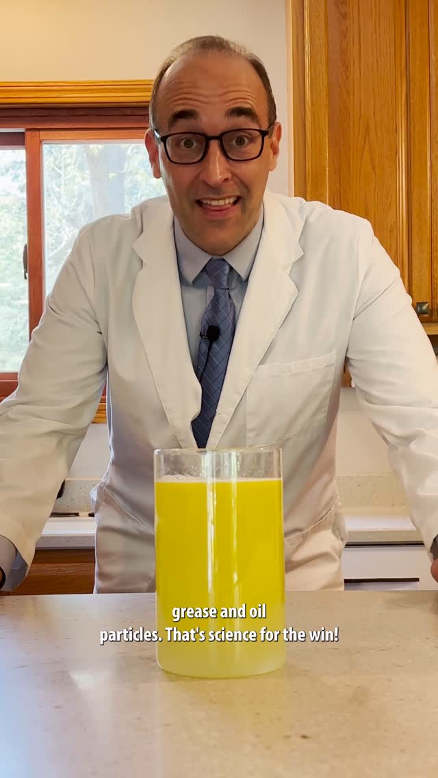 Instagram post by @chemteacherphil for Cascade. Caption reads: I love busting myths with science.....