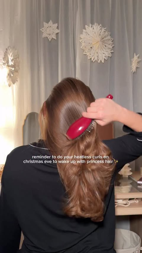 Instagram post by @sashalilliee for Living Proof. Caption reads: overnight donut bun to have princess hair on....