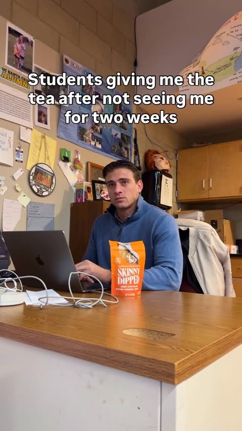 Instagram post by @yacobmyers for SkinnyDipped. Caption reads: I don’t know about you guys, but coming back from....