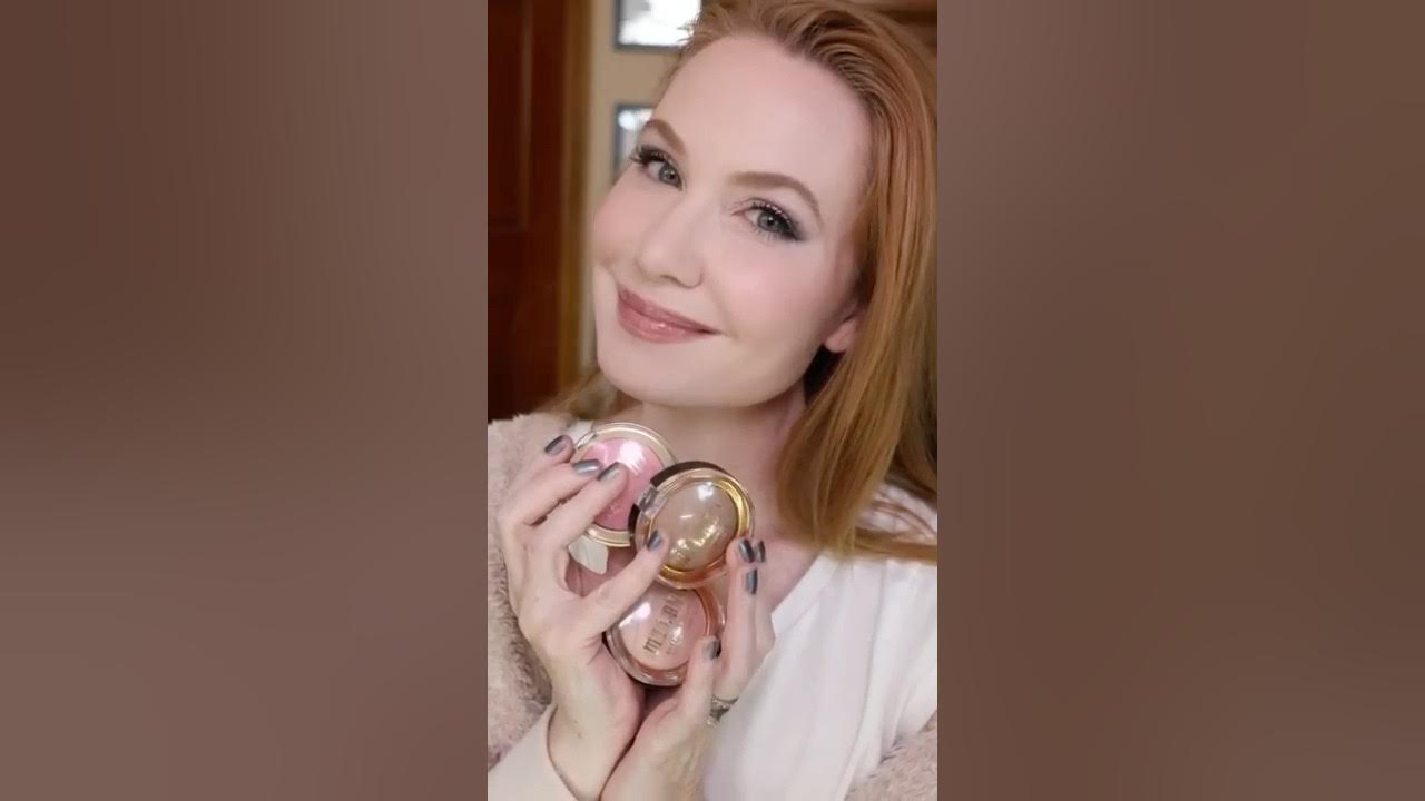 YouTube post by @redgirlreviews for Milani Cosmetics. Caption reads: [...] Can’t wait to try more colors!....