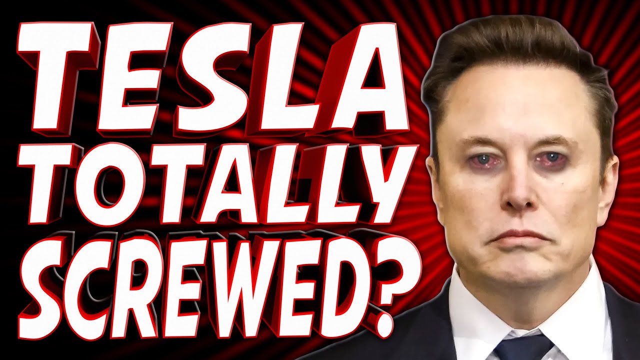 YouTube post by @InternetTodayTV for USA TODAY. Caption reads: Tesla is in Big Trouble and It's All Elon's Fault....