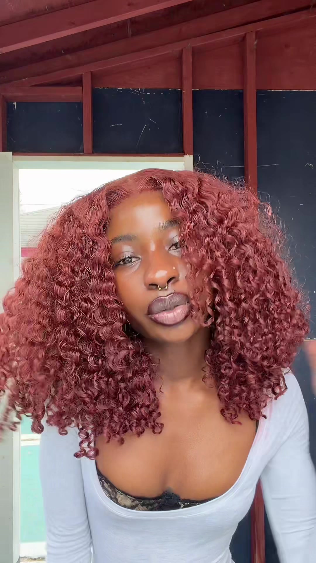 TikTok post by @sisidtm for Westkiss Hair. Caption reads: hair is from @Westkiss Hair ❤️ love #fyp....