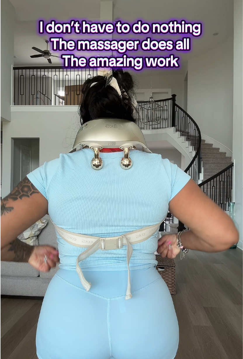 TikTok post by @_therealjazz for SKG Health. Caption reads: I found a way to relax 😌 and handle chores at the....