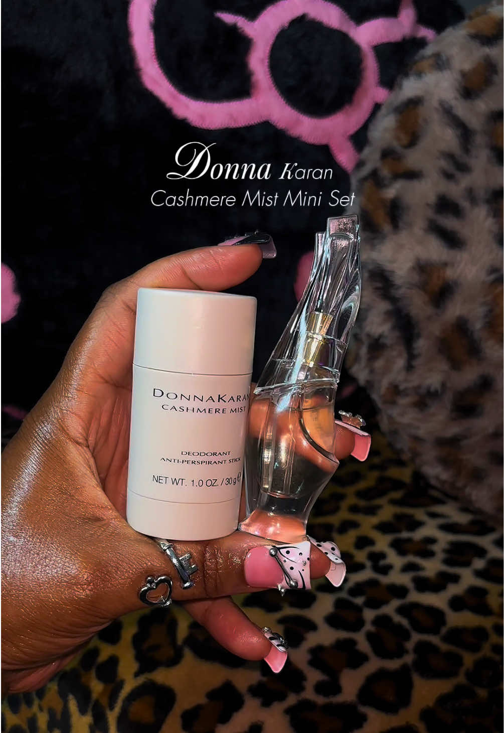TikTok post by @deyj_loaf for Donna Karan New York. Caption reads: Believe @Caresha & believe the hypeee! 🔥🔥 I see....