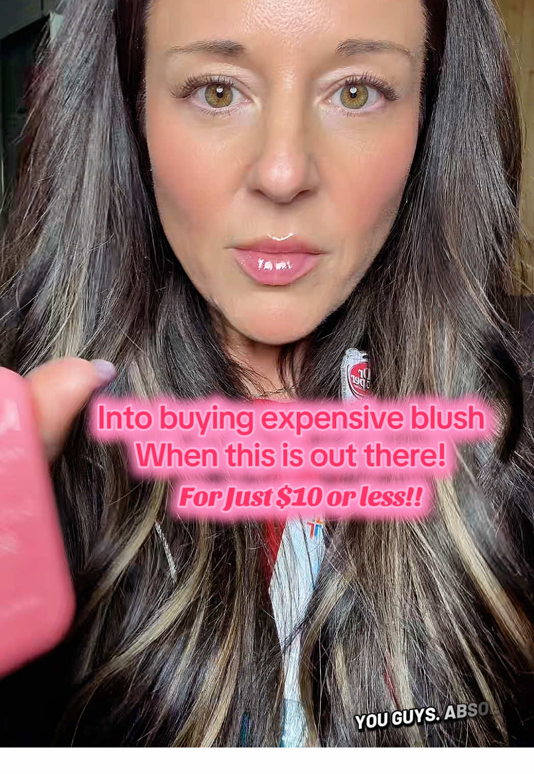 TikTok post by an influencer for NYX Cosmetics MX. Caption reads: This @NYX Professional Makeup #buttermeltblush is....