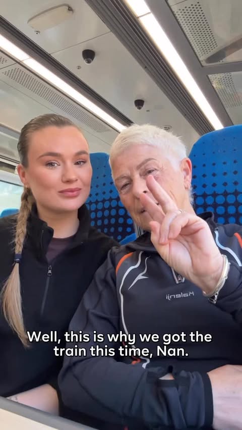 Instagram post by @lil.lesbian.nan for Trainline. Caption reads: [...] with my nan! Except this time we used....