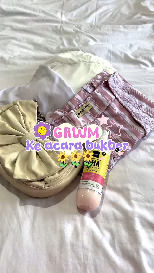 Instagram post by @babysaa_ for Scarlett Whitening. Caption reads: Get ready with me ke acara bukber! Biar makin....