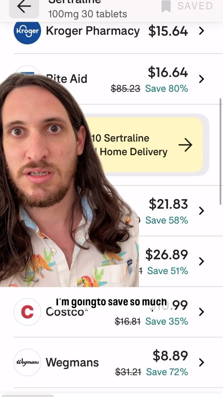 Instagram post by @sidneyraz for GoodRx. Caption reads: #ad the lifetime of over spending! Thanks for....
