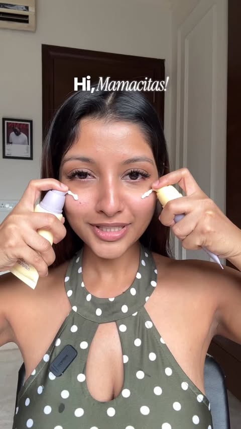 Instagram post by @rashisinghofficial.o for Maccaron. Caption reads: [...] my skin feels that day ✨ Available on....