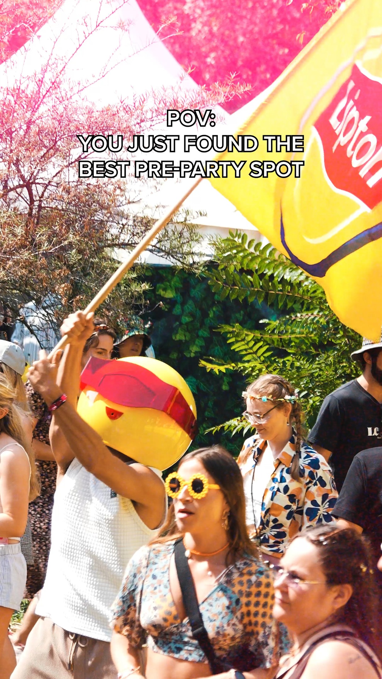 Instagram post by @szigetofficial for Lipton Iced Tea. Caption reads: Just… wow. Lipton Club was on another level 🔥🍋....