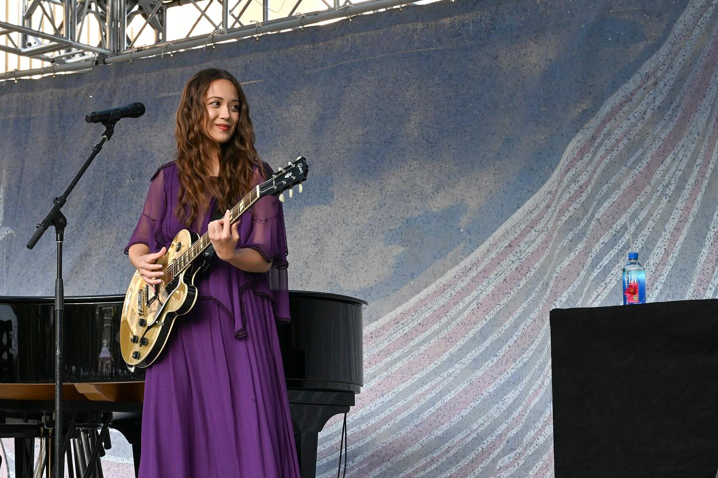 Instagram post by @laufeyland for FIJI Water. Caption reads: thank you @fijiwater for making this year’s....