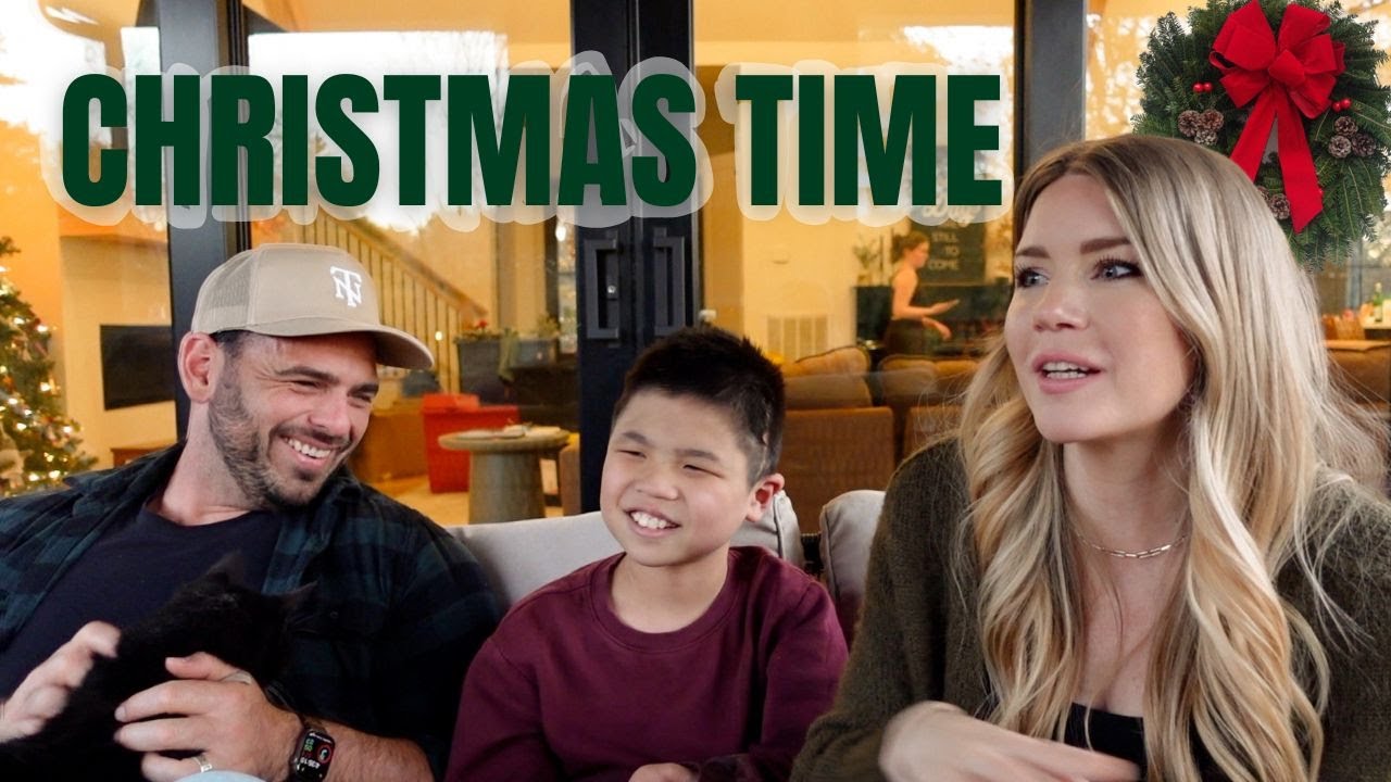 YouTube post by @themillerfam for Soundstripe. Caption reads: Decorating for Christmas ❤️ DECEMBER 2025.