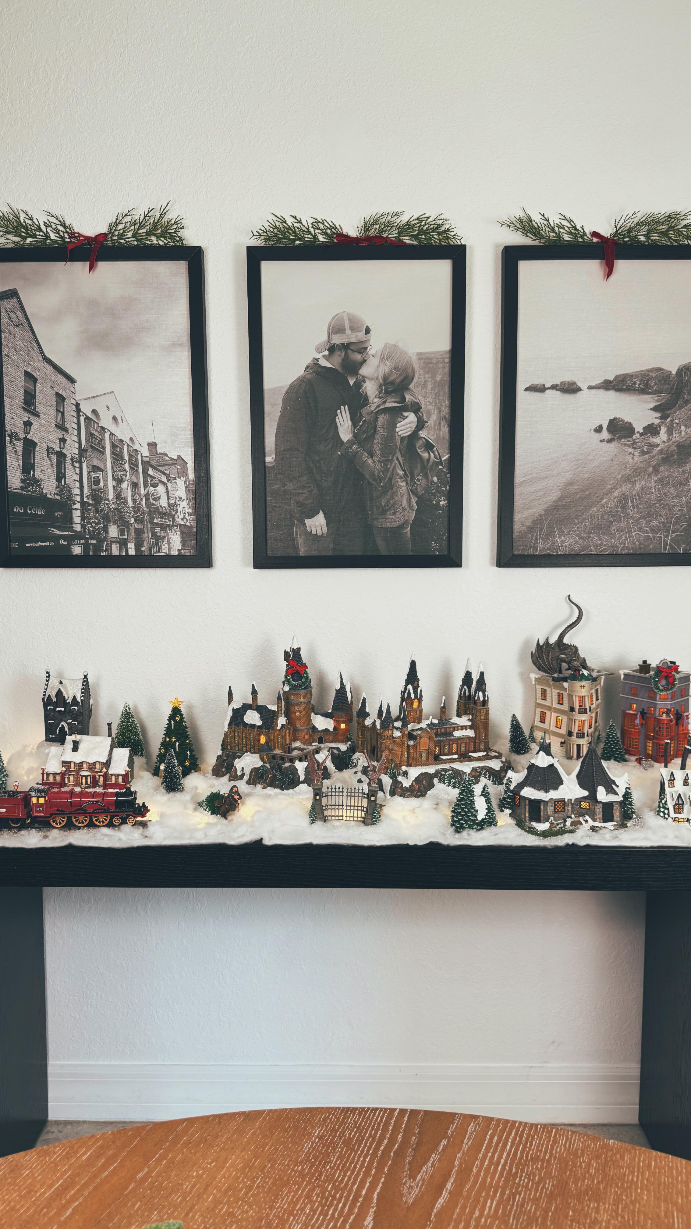 Instagram post by @tiff.dalton for Michaels Stores. Caption reads: Harry Potter Christmas Village 🎄✨

So happy that....