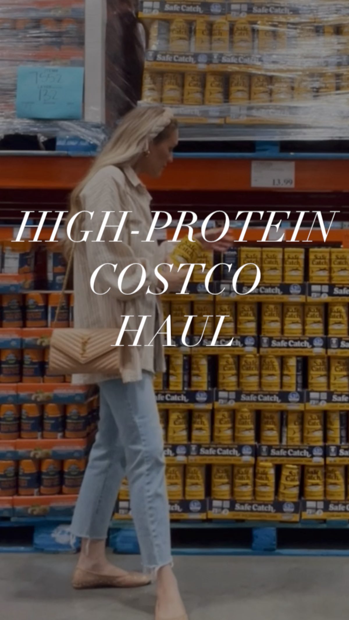 Instagram post by @conteketo for Costco. Caption reads: ✨#HIGHPROTEIN @COSTCO HAUL✨details below👇🏼....