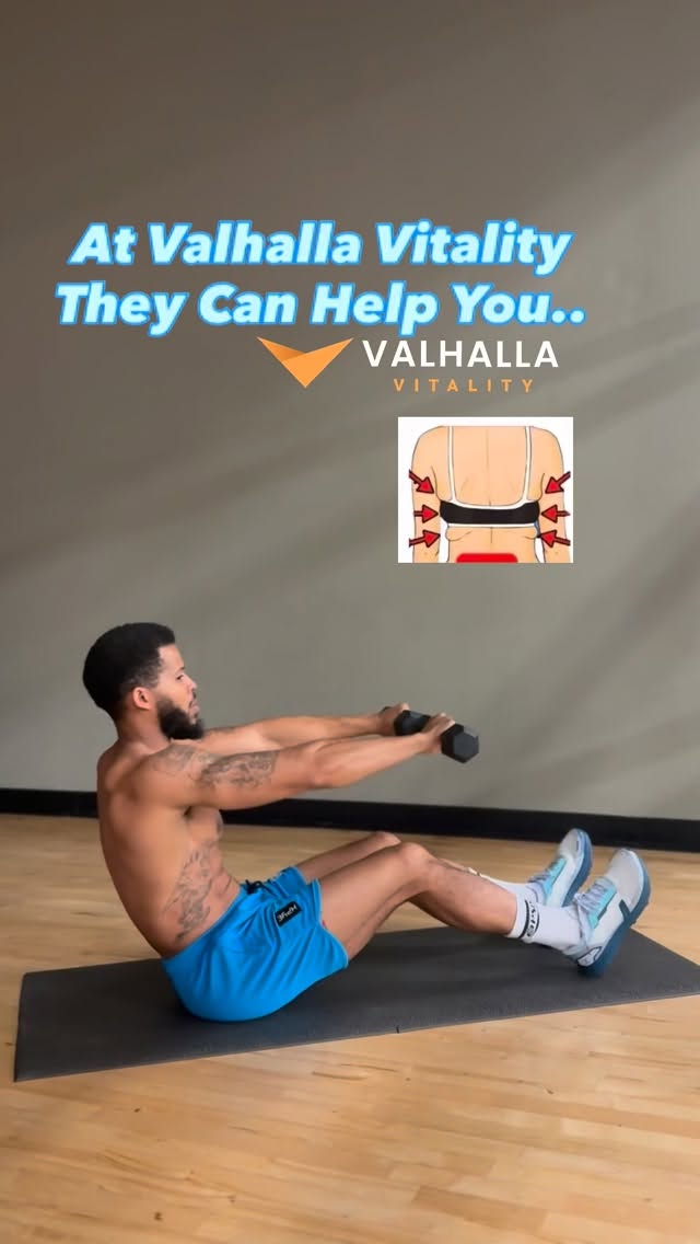 Instagram post by @worthyfitq for Valhalla Vitality. Caption reads: Courage is all you need to start your wellness....