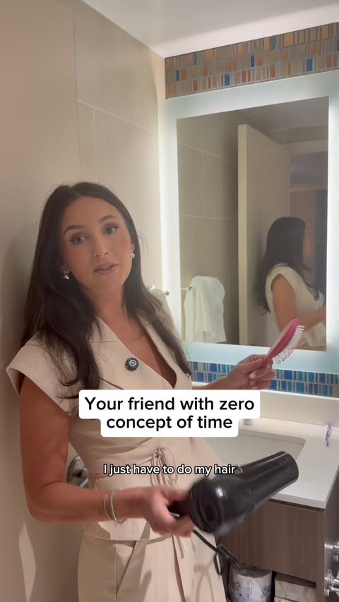 Instagram post by @corporatenatalie for Bumble. Caption reads: [...] 40 minutes late to the morning standup*....