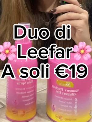 TikTok post by @noemy9221 for Leefar US. Caption reads: Duo Leefar a soli 19 euro.🌸 @Leefar US #LeeFar....