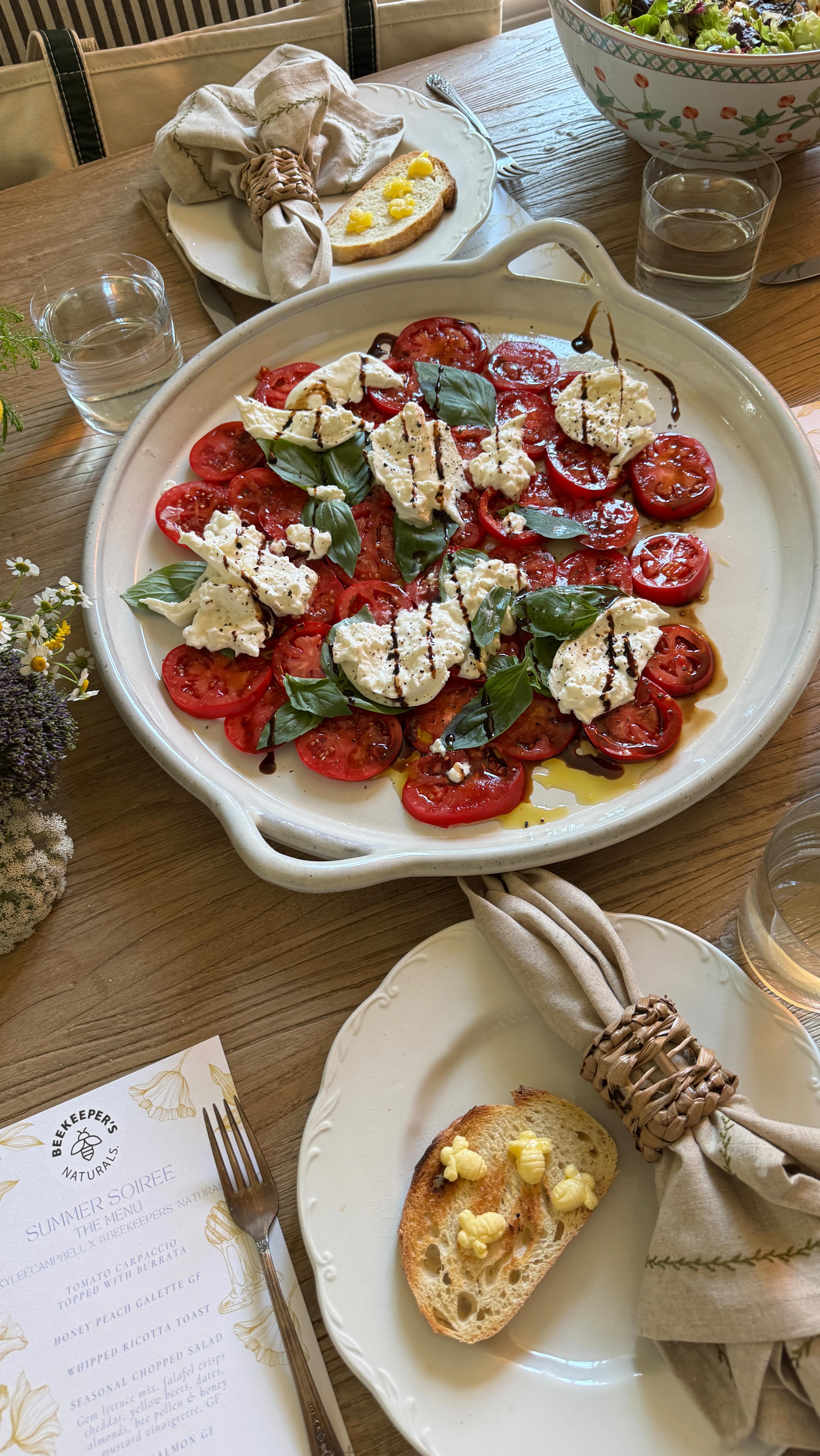 Instagram post by @kyleecampbell for Beekeeper's Naturals. Caption reads: I’ve always seen food as more than sustenance -....