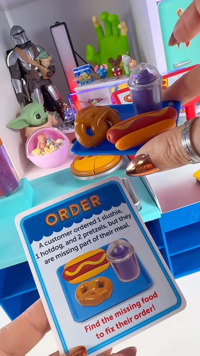 Instagram post by @dreamteamsworld for Learning Resources. Caption reads: Learning Resources Mini Snack Shop Sorting Set....