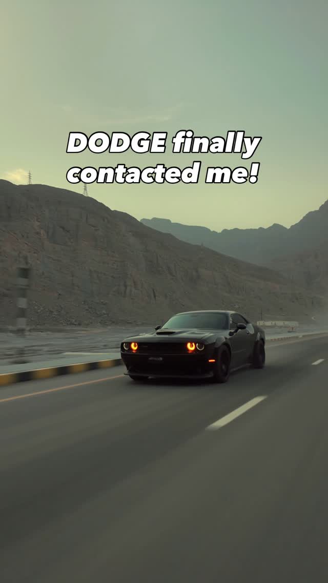 Instagram post by @dark.scat2020 for Dodge. Caption reads: Finally after 2 years!....