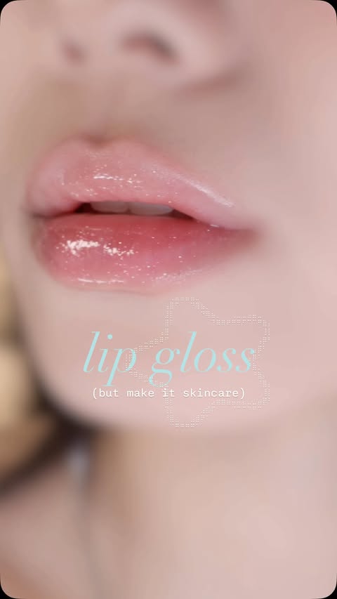 Instagram post by @jessyluxe for COSRX. Caption reads: [...] lips with a glossy finish 🤍 using the....