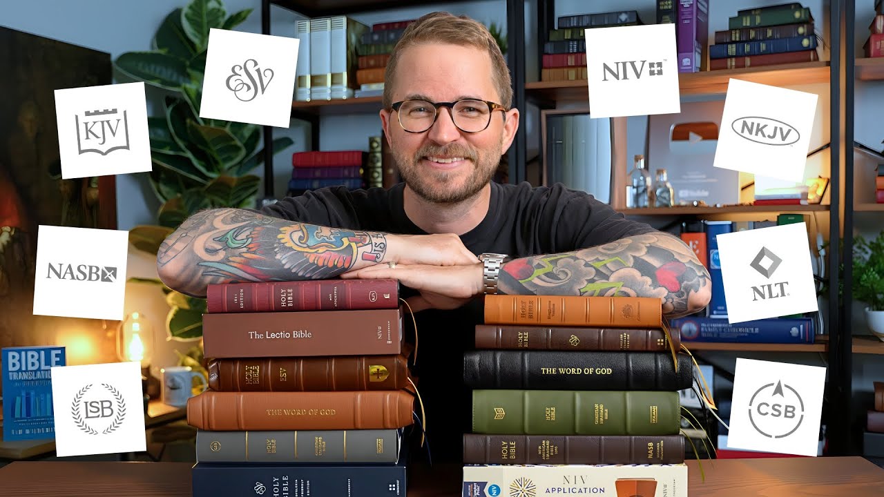 YouTube post by @timwildsmith for Unsplash. Caption reads: No Bible Translation Is Perfect… So I Built My Own.