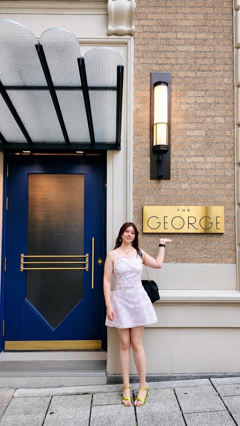Instagram post by @lbdc.carol for Fairmont Hotels & Resorts. Caption reads: Stepping into a world of timeless elegance at....