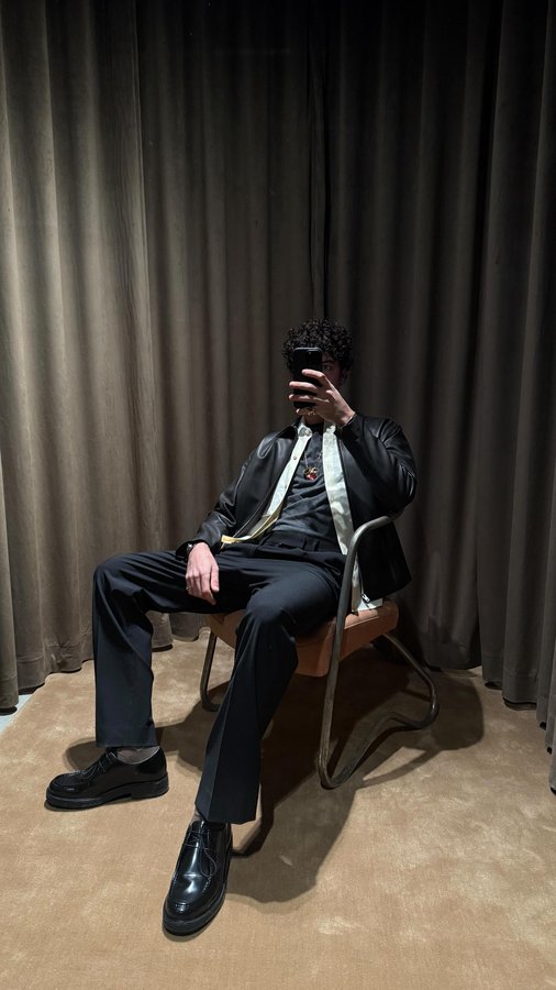 Instagram post by @alexanderdroth for Vince. Caption reads: @vince on me, but me in Vince’s new Madison Ave.....