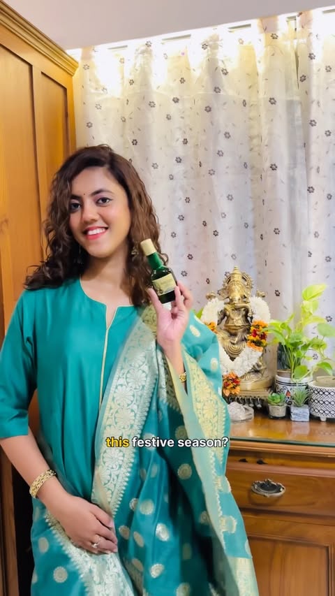 Instagram post by @nupurvaidyaa for Kesh King. Caption reads: [...] thanks to my consistent routine with Kesh....