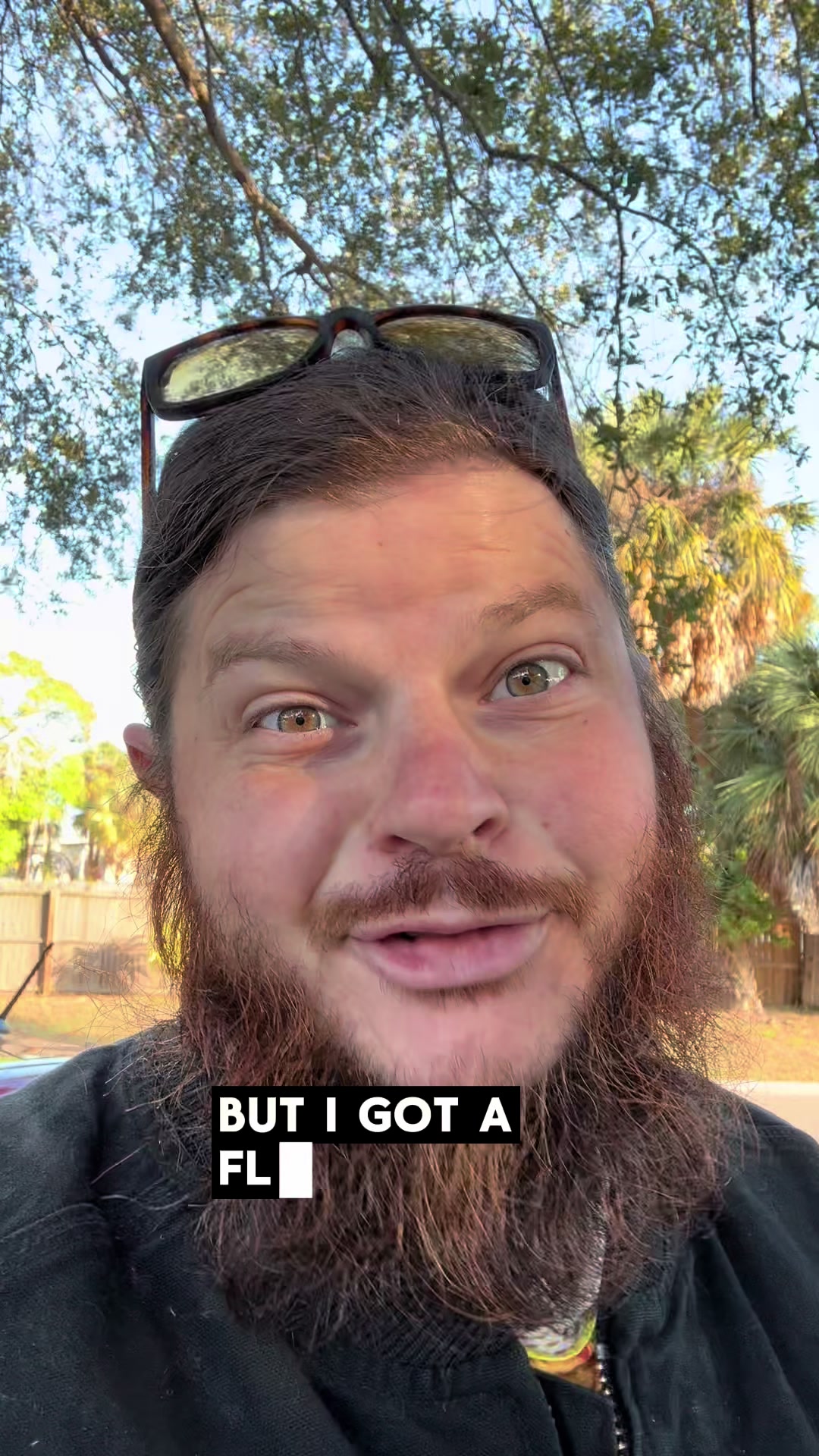 TikTok post by @theamericancheez for GOOLOO Deutschland. Caption reads: This morning I woke up to a flat tire and used the....