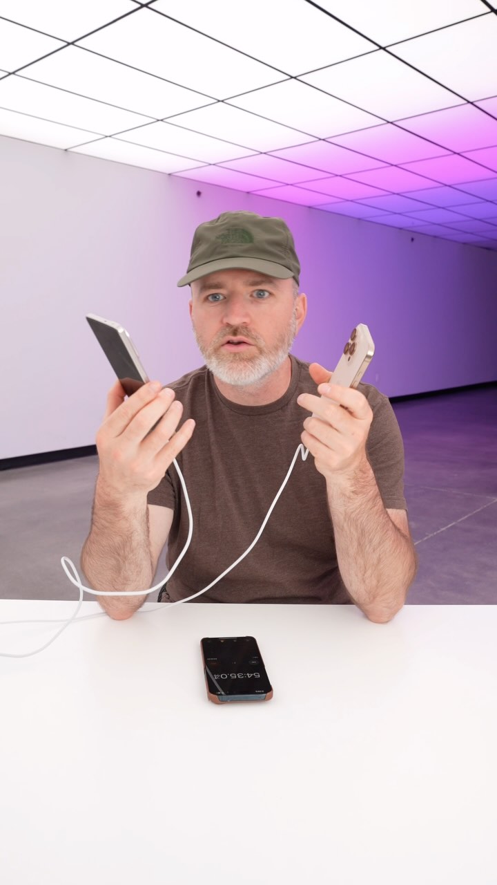 Instagram post by @unboxtherapy for Elgato. Caption reads: iPhone 16 Pro VS iQOO Neo 10 — Not even close.......