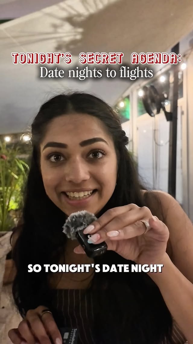 Instagram post by @tianajayatunga for Scotiabank. Caption reads: [...] date nights to future flights ✈️ with....