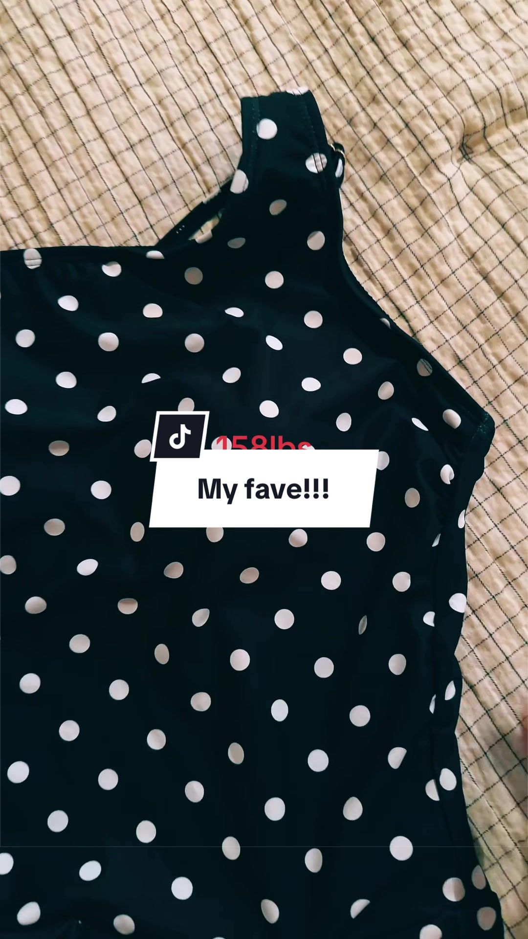 TikTok post by @michellemmm0503 for Tempt Me Swimsuits. Caption reads: [...] True to size! It’s so pretty! @Tempt Me....