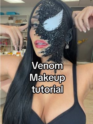 TikTok post by @candylover89 for JiYu Skin. Caption reads: Turning into venom! Who wants part 2? #venom....