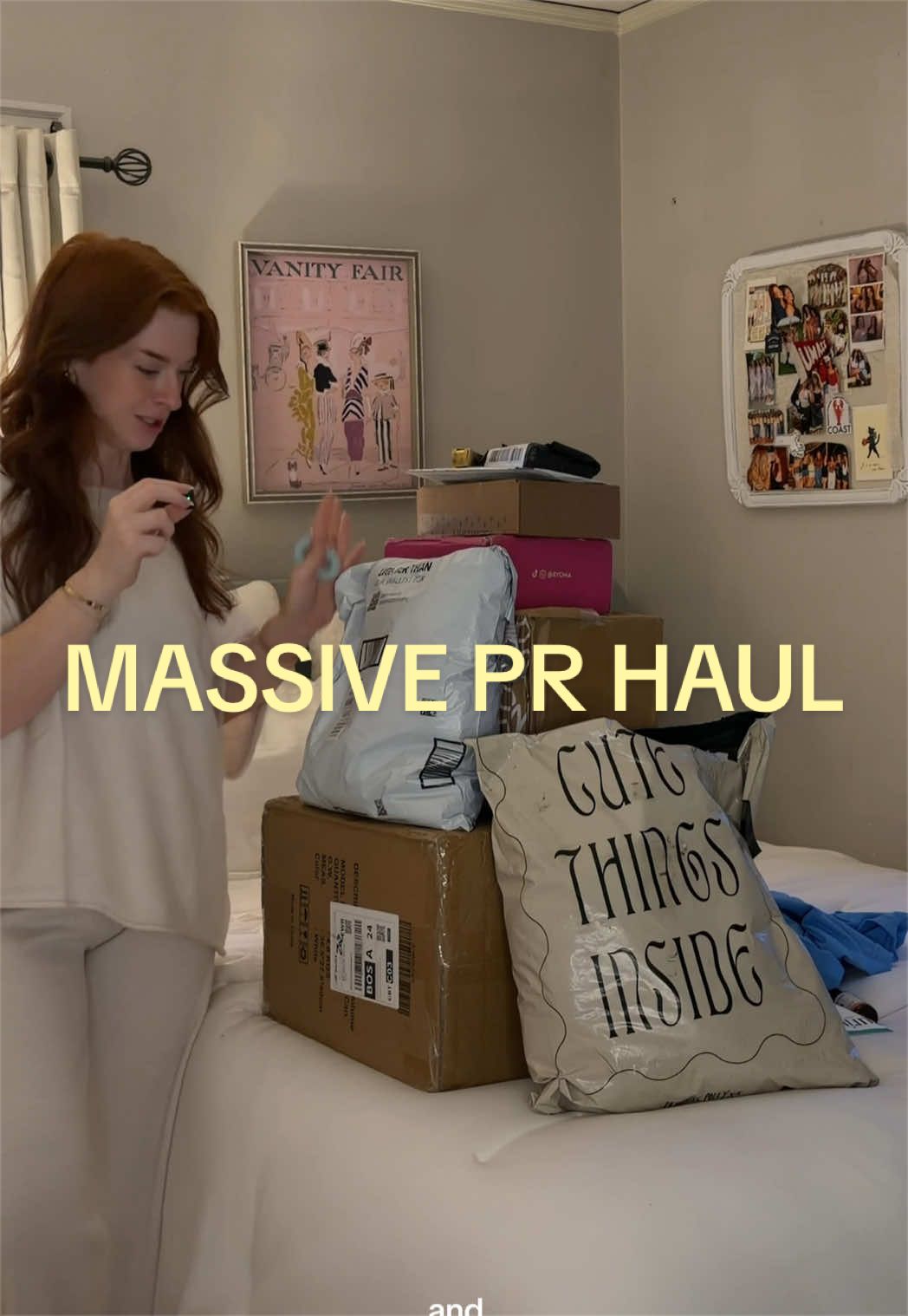 TikTok post by @ingoodgracess for Momo’s Workshop. Caption reads: massive pr haul 🤭 im SO grateful that all of....