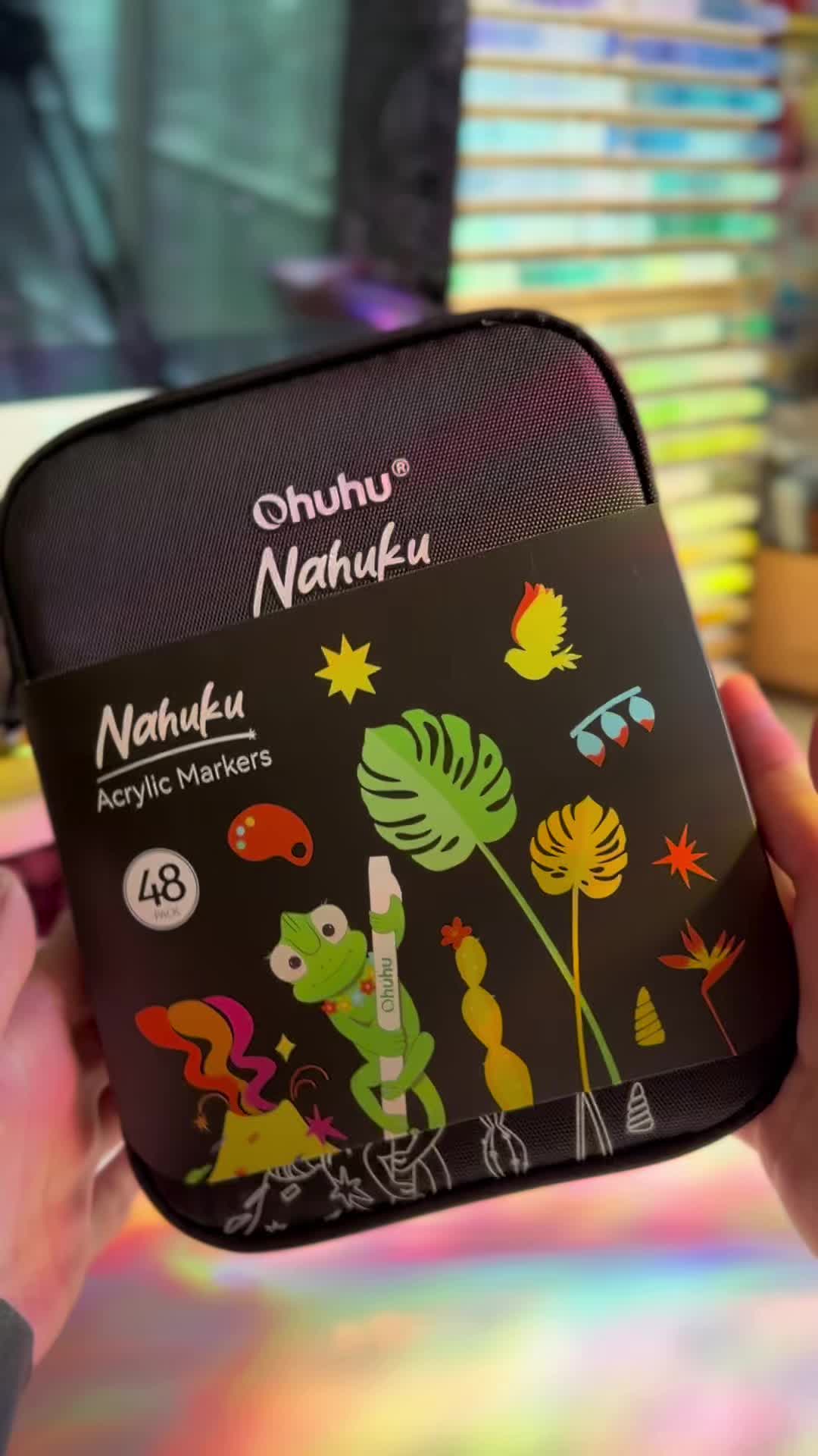 TikTok post by @stephie.colors for Ohuhu. Caption reads: @Ohuhuart always has the highest quality art [...].