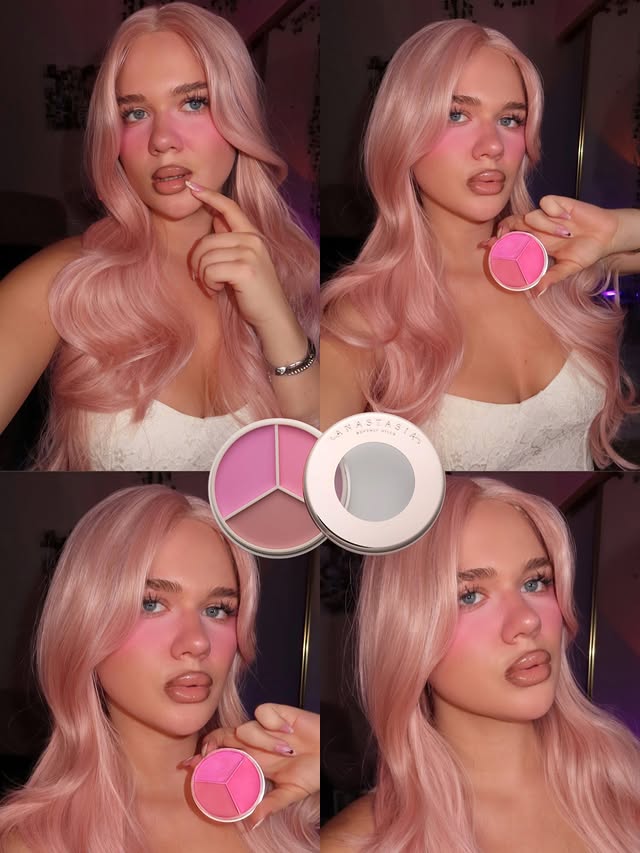 Instagram post by @savchenkaaa for Anastasia Beverly Hills. Caption reads: [...] days > everything else 🎀✨ the Anastasia....