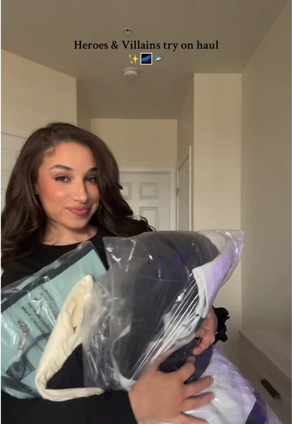 TikTok post by @tiaunaespinosaa for Heroes Villains. Caption reads: [...] for an additional 20% off 🥰 ....