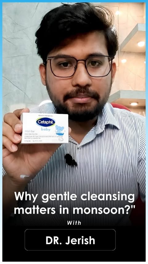 Instagram post by @drjerish_child_care for Cetaphil Baby. Caption reads: [...] option available in the market is Cetaphil....