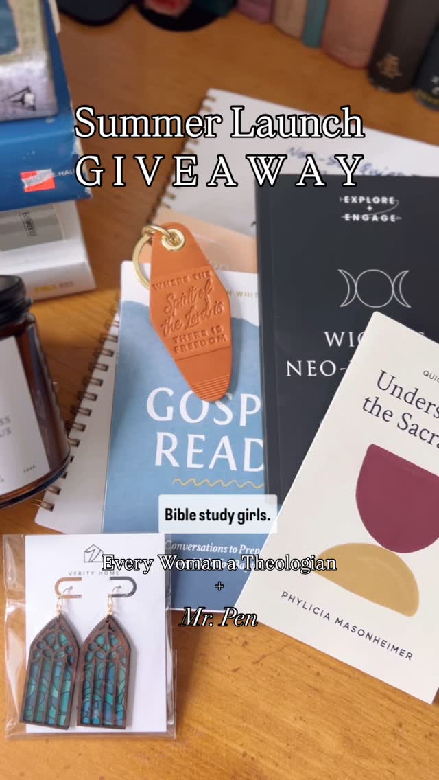 Instagram post by @everywomanatheologian for Mr. Pen. Caption reads: Thursday June 19th (10 AM ET) starts the summer....